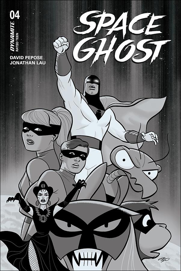 Space Ghost (2024) issue 4-I Michael Cho Black & White 1:20 Cardstock Cover