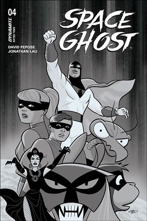 Space Ghost (2024) issue 4-I Michael Cho Black & White 1:20 Cardstock Cover
