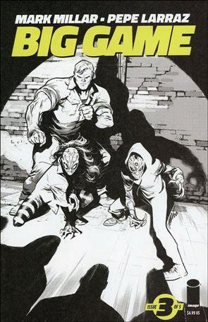 Big Game (2023) issue 3-B Pepe Larraz Black & White Cover