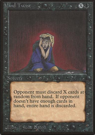 Magic the Gathering: Limited Edition Beta (Base Set) card 116 Mind Twist