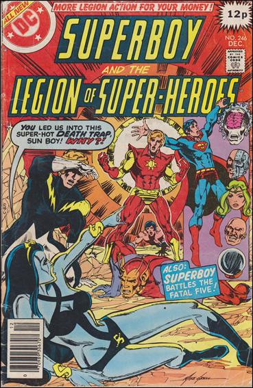 Superboy & the Legion of Super-Heroes issue 246-C UK Price Cover