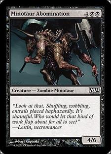 Magic the Gathering: 2014 Core Set (Base Set) card 107 Minotaur Abomination