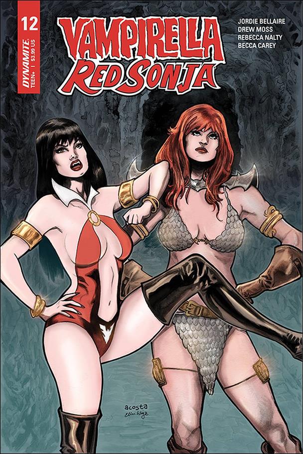 Vampirella / Red Sonja issue 12-B Dave Acosta Cover