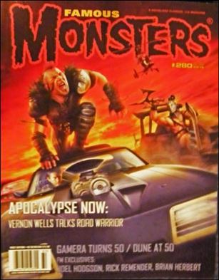 Famous Monsters of Filmland issue 280-B Mad Max Newsstand Cover