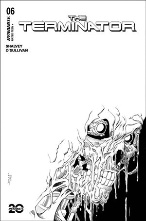 Terminator (2024) issue 6-I Declan Shalvey B&W 1:10 Cardstock Cover