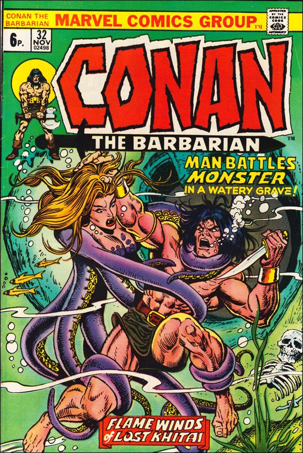 Conan the Barbarian (1970) issue 32-B UK Price Cover