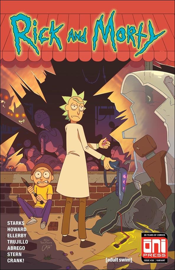 Rick and Morty (2015) issue 38-E Walking Dead #1 Homage Color Cover 1/1500