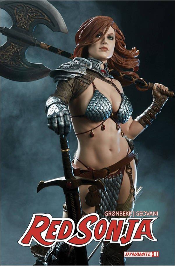 Red Sonja (2023) issue 1-O 1:15 Sideshow Statue Cover