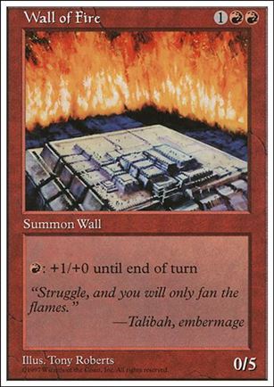 Magic the Gathering: 5th Edition (Base Set) card 273 Wall of Fire