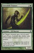 Magic the Gathering: New Phyrexia card 112 Greenhilt Trainee