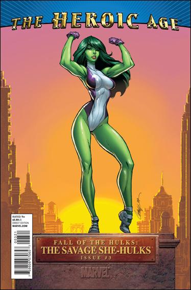 Fall of the Hulks: The Savage She-Hulks issue 3-B J. Scott Campbell 1:15 "Heroic Age" Cover
