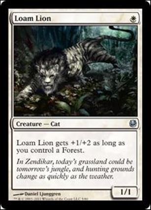 Magic the Gathering: Duel Decks: Ajani vs. Nicol Bolas card 5 Loam Lion