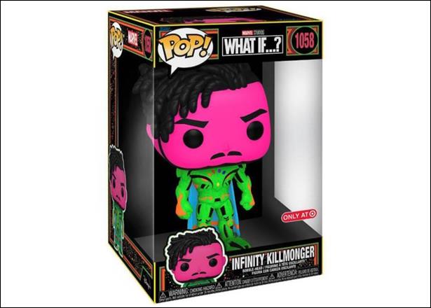 POP! Marvel figure 1058 Infinity Killmonger (Black Light 10 Inch)