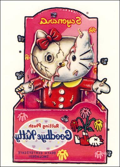 Wacky Packages All-New: Series 2 (Tattoo Subset) card 2 Goodbye Kitty