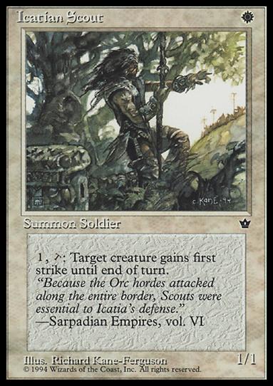 Magic the Gathering: Fallen Empires (Base Set) card 13-C Icatian Scout