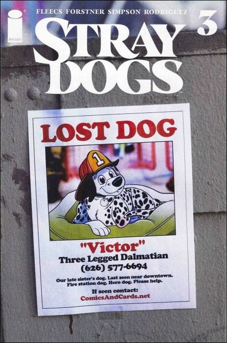Stray Dogs issue 3-F Retailer Exclusive "Lost Dog" Cover 1/500