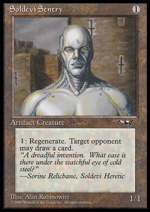 Magic the Gathering: Alliances (Base Set) card 132 Soldevi Sentry
