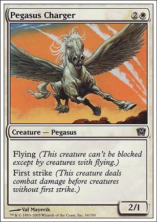 Magic the Gathering: 9th Edition (Base Set) card 34 Pegasus Charger