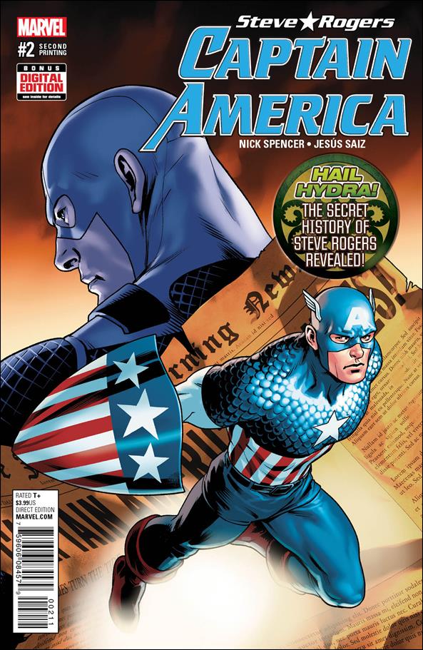 Captain America: Steve Rogers issue 2-D Jesus Saiz Cover (2nd Printing)