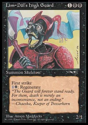 Magic the Gathering: Alliances (Base Set) card 55 Lim-Dûl's High Guard