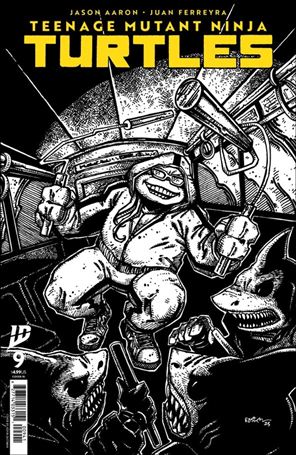 Teenage Mutant Ninja Turtles (2024) issue 9-F Kevin Eastman B&W 1:10 Cover