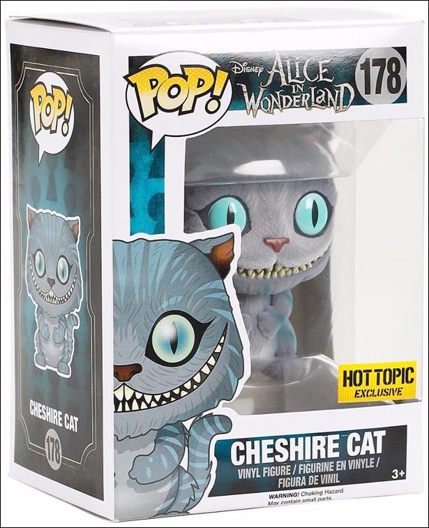 POP! Disney figure 178-B Cheshire Cat (Flocked) Hot Topic