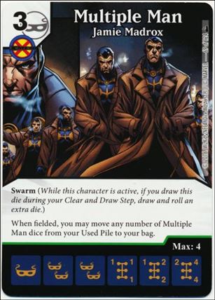 Marvel Dice Masters Deadpool card 69 Multiple Man: Jamie Madrox