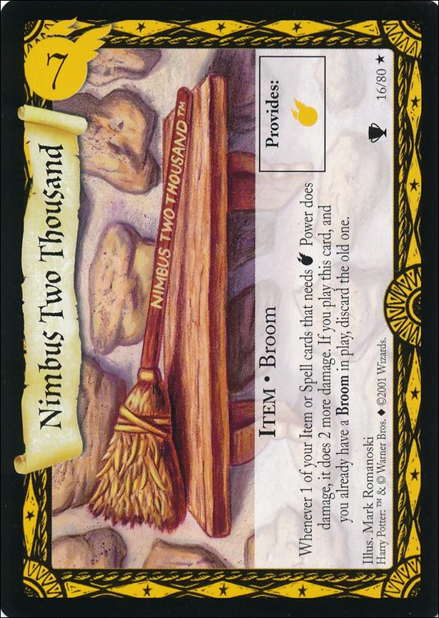 Harry Potter: Quidditch Cup (Base Set) card 16 Nimbus Two Thousand