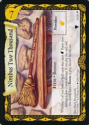 Harry Potter: Quidditch Cup (Base Set) card 16 Nimbus Two Thousand