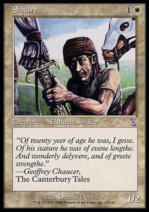 Magic the Gathering: Time Spiral (Timeshifted Subset) card 15 Squire