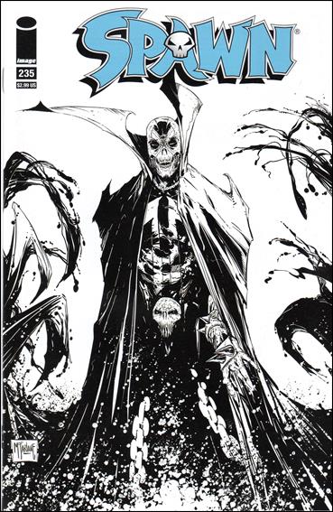 Spawn issue 235-B 1:25 Black and White Cover