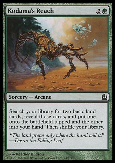 Magic the Gathering: Commander (Base Set) card 163 Kodama's Reach
