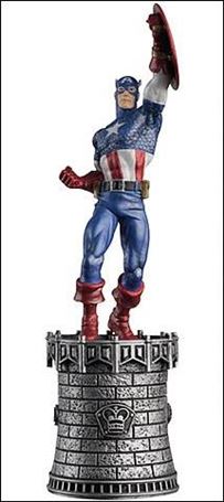Marvel Chess Collection (UK)  item 6 Captain America (White King)