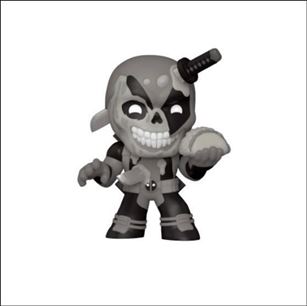 Marvel Zombies Mystery Minis figure 4-B Deadpool  Black & White Gamestop Exclusive