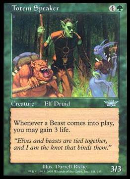Magic the Gathering: Legions (Base Set) card 141 Totem Speaker