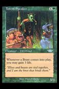 Magic the Gathering: Legions (Base Set) card 141 Totem Speaker