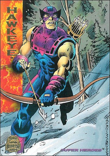 Marvel Universe: Series 5 (Base Set) card 148 Hawkeye