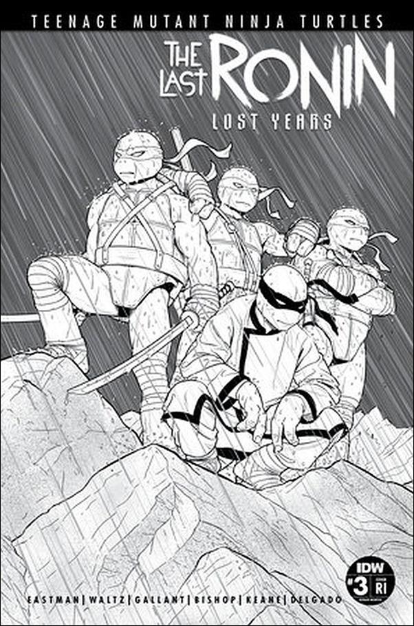 Teenage Mutant Ninja Turtles: The Last Ronin–The Lost Years issue 3-E Jamie McKelvie B\W 1:50 variant