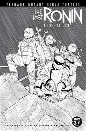 Teenage Mutant Ninja Turtles: The Last Ronin–The Lost Years issue 3-E Jamie McKelvie B\W 1:50 variant