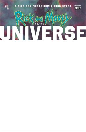 Rick and Morty vs. the Universe issue 1-D Blank Sketch Cover