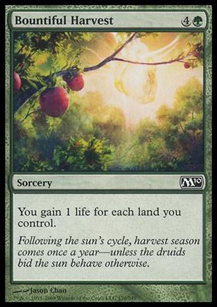 Magic the Gathering: 2010 Core Set (Base Set) card 170 Bountiful Harvest
