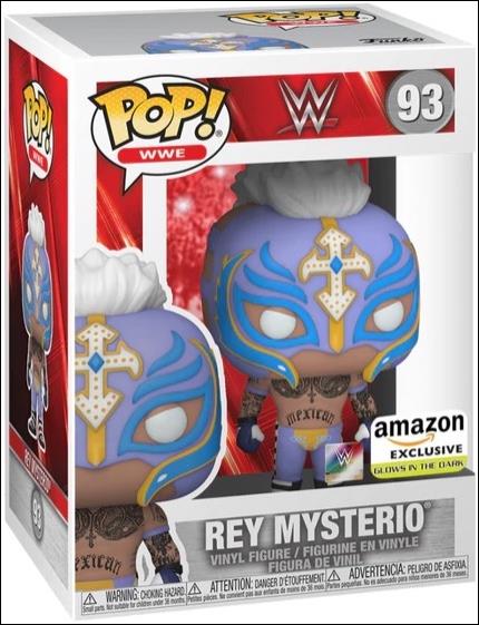 POP! WWE figure 93-B Rey Mysterio (GITD) Amazon Exclusive