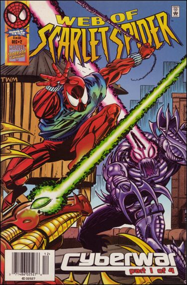 Web of Scarlet Spider issue 2-B Newsstand Edition / Price Variant