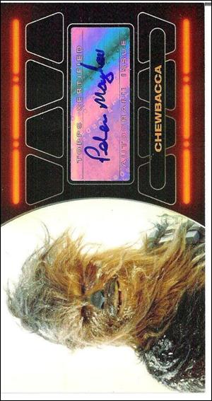 Empire Strikes Back 3D Widevision (Autograph Subset) card PM Peter Mayhew / Chewbacca