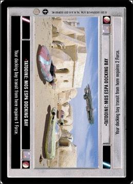 Star Wars: Coruscant Limited (Base Set) card 77 Tatooine: Mos Espa Docking Bay