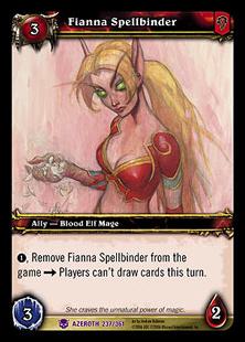 World of Warcraft: Heroes of Azeroth (Base Set) card 237 Fianna Spellbinder