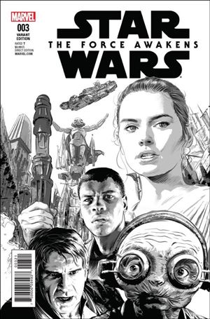 Star Wars: The Force Awakens Adaptation issue 3-B Mike Deodato Jr. Black & White Cover