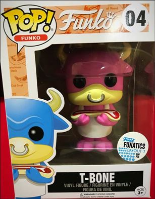 POP! Funko - Fantastik Plastik figure 4-C T-Bone (Pink) Funatics Day Out 7 1/500