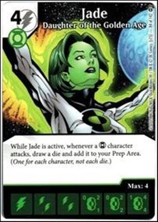DC Comics Dice Masters War of Light card 84 Jade: Daughter of the Golden Age 