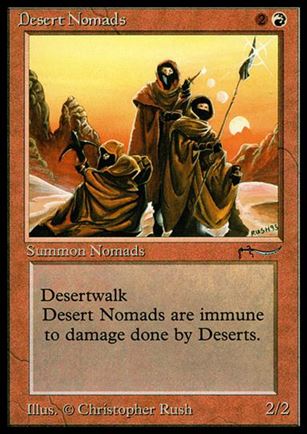 Magic the Gathering: Arabian Nights (Base Set) card 38 Desert Nomads
